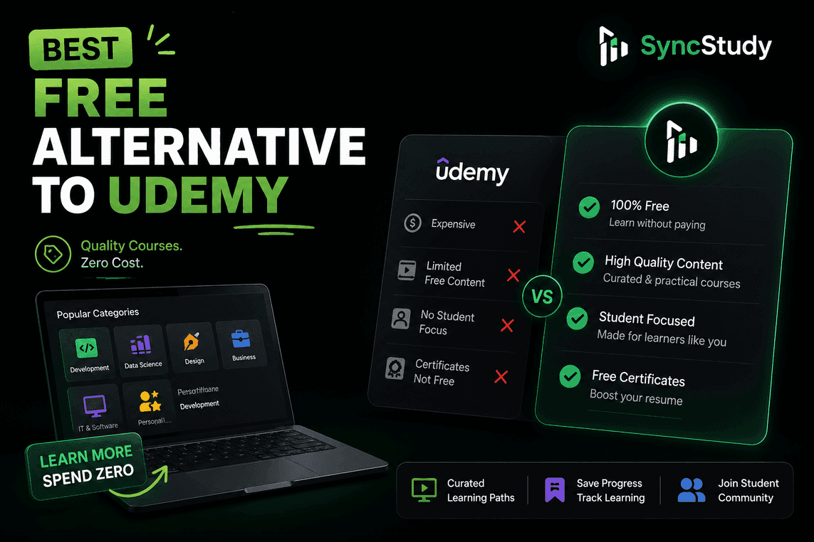 Best Free Alternative to Udemy for Students (2026)